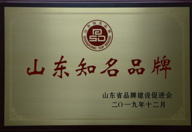 新荣誉  开云电子体育荣获山东知名品牌